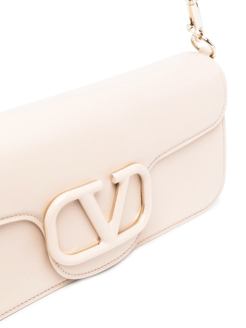 Valentino Loco Calfskin Shoulder Bag in Powder Rose outlook