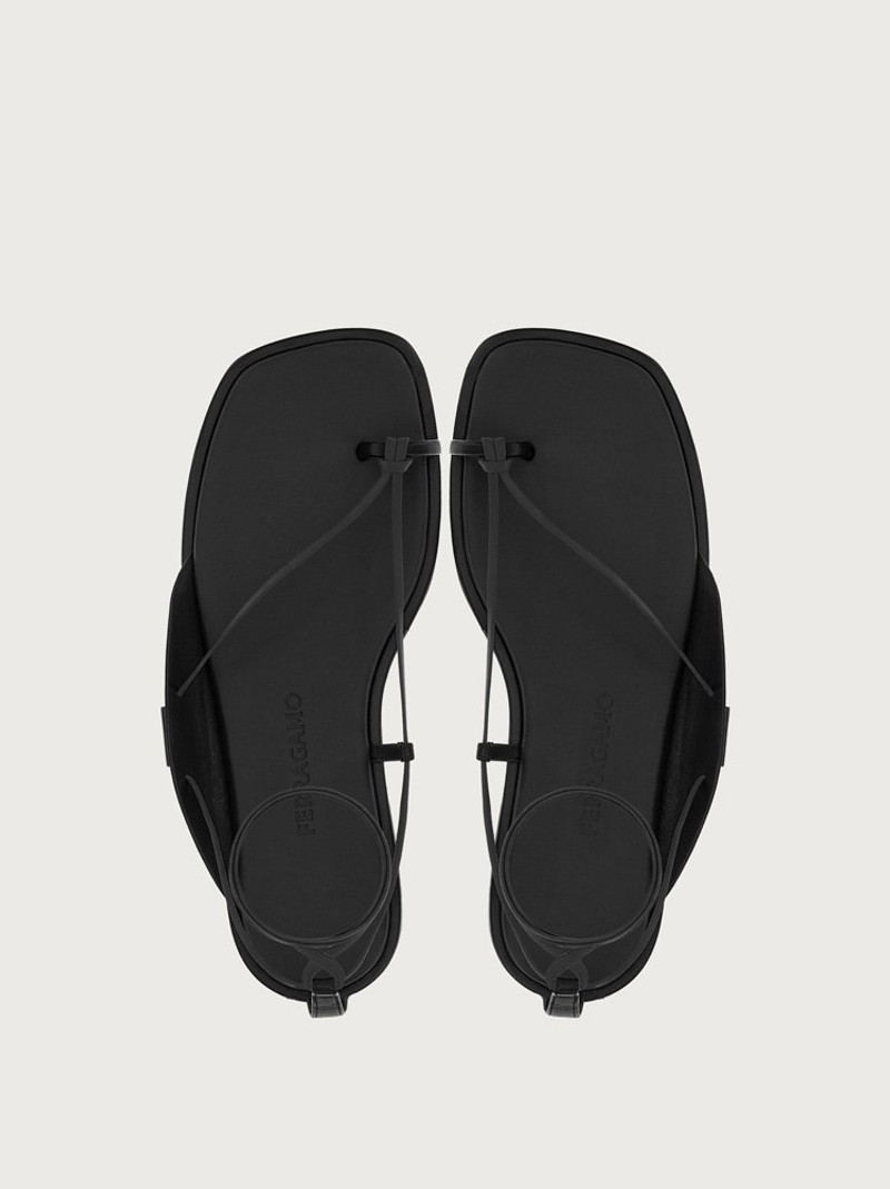 THONG SANDALS WITH SQUARE TOE 2