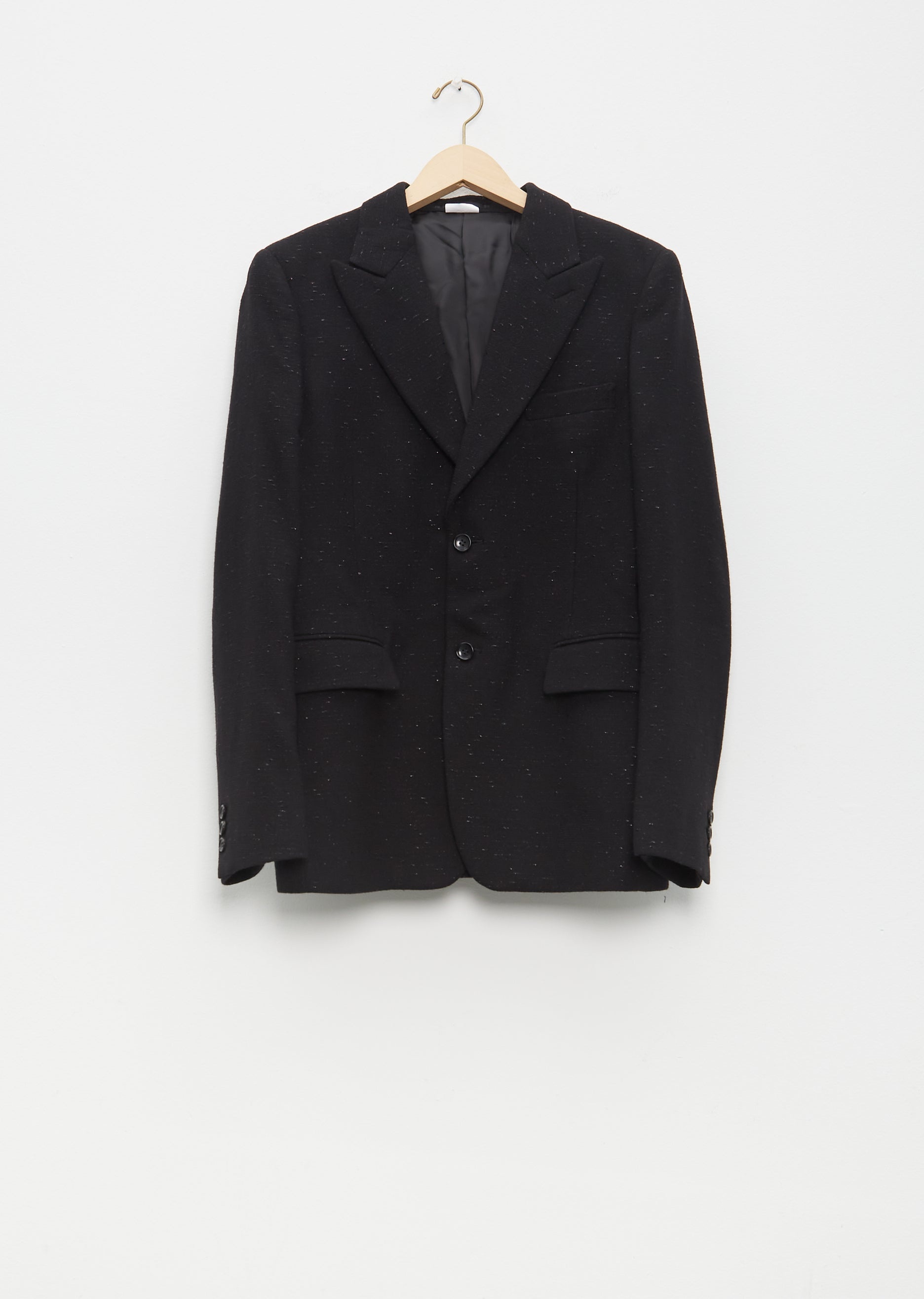 Wool Gabardine Crescent Yoke Blazer - 1