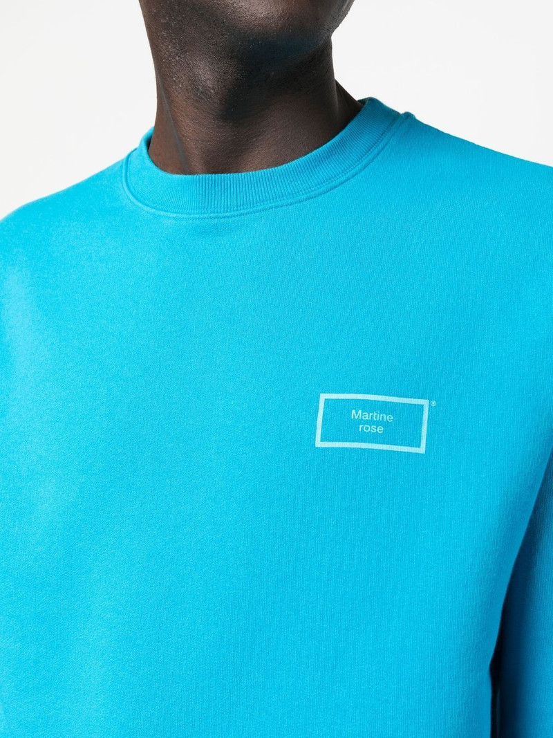 logo-print crew-neck sweatshirt 5
