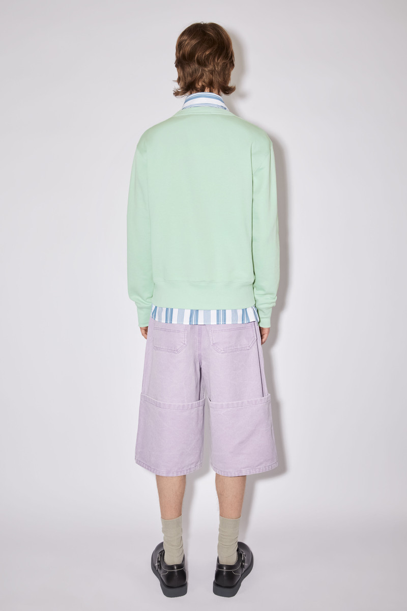 Crew neck sweater - Regular fit - Soft green 3