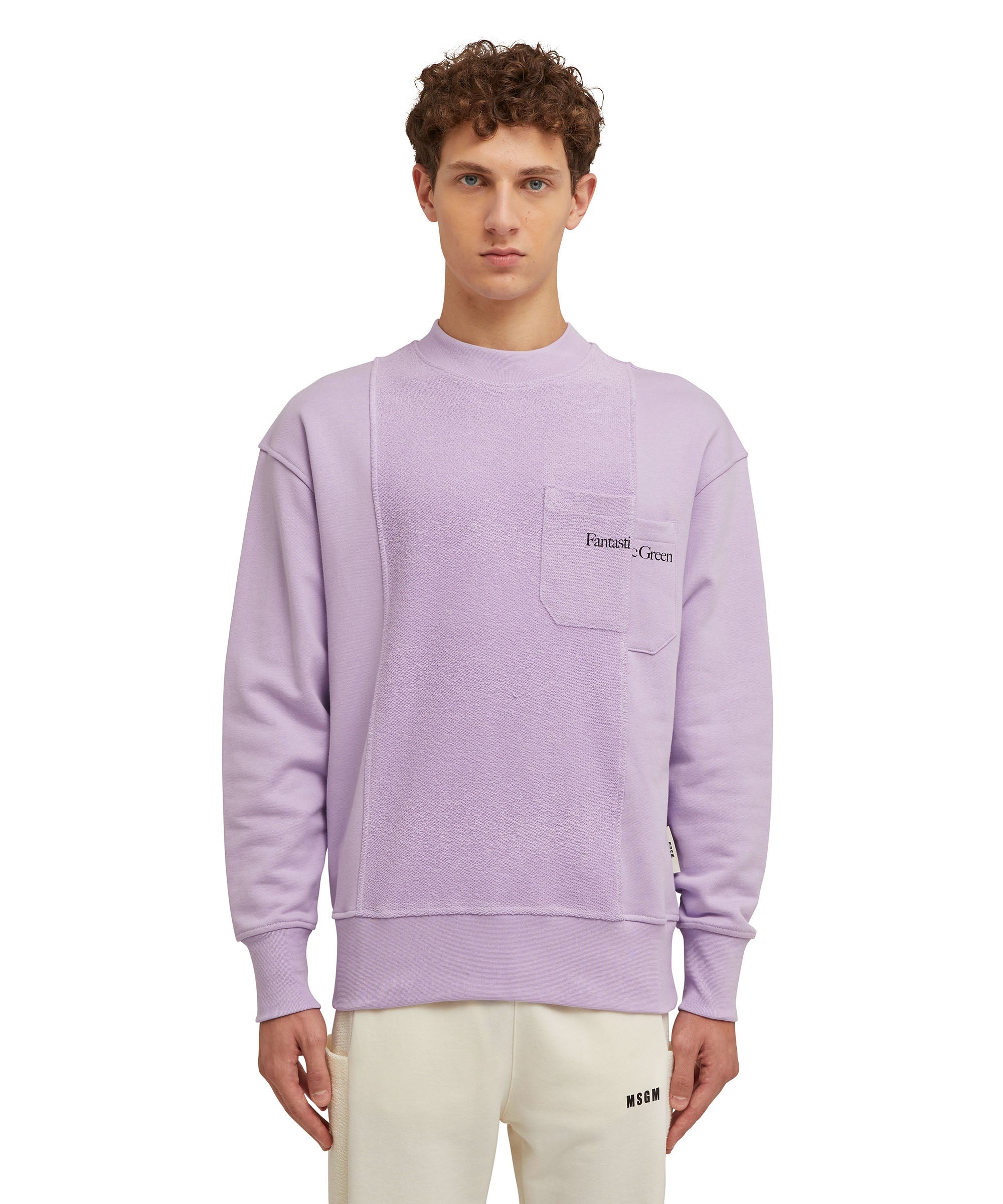 Organic cotton crewneck sweatshirt from the MSGM Fantastic Green Capsule - 6