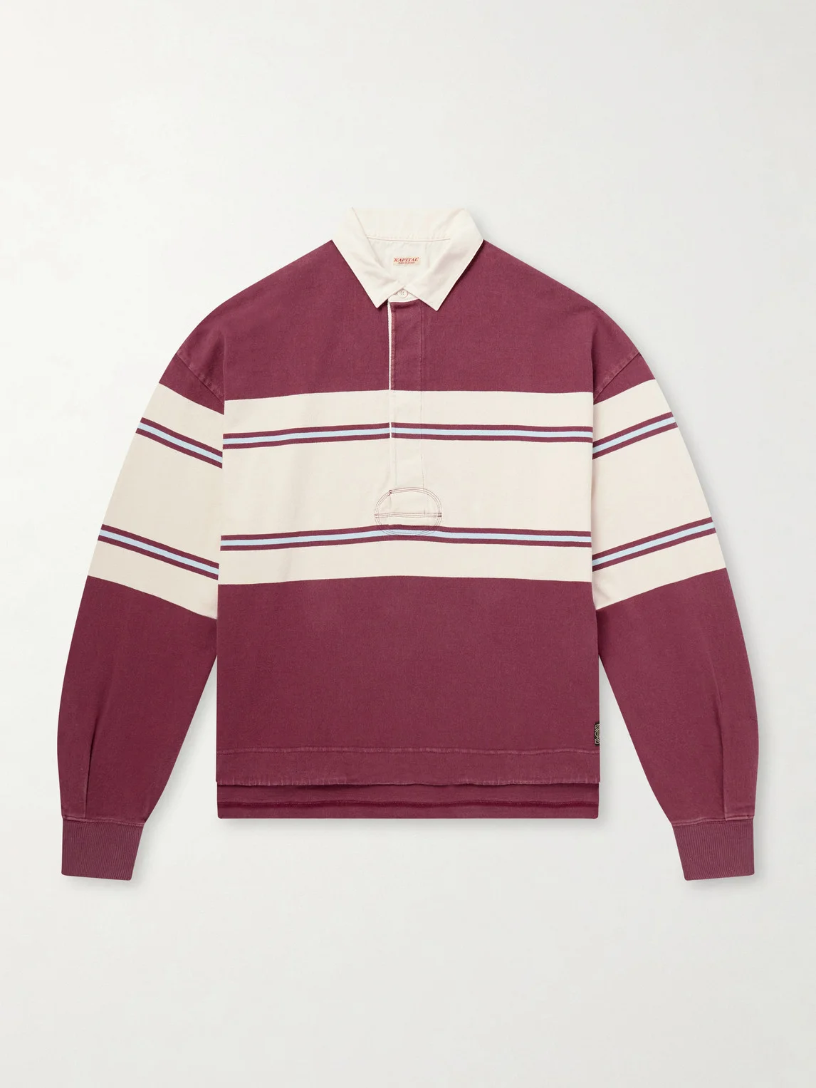 BIG Striped Cotton-Jersey Polo Shirt - 1