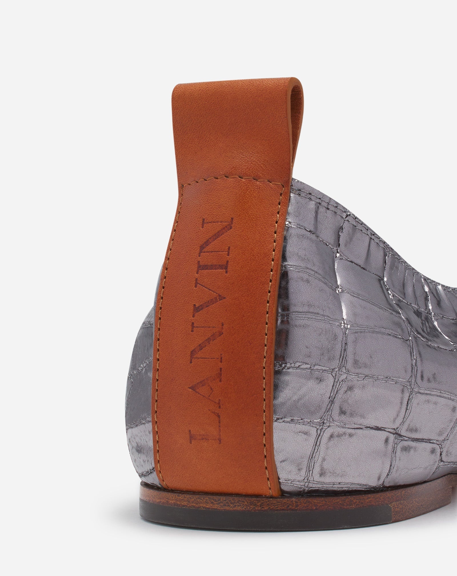 THE BALLERINA IN CROCODILE-EFFECT LEATHER - 5