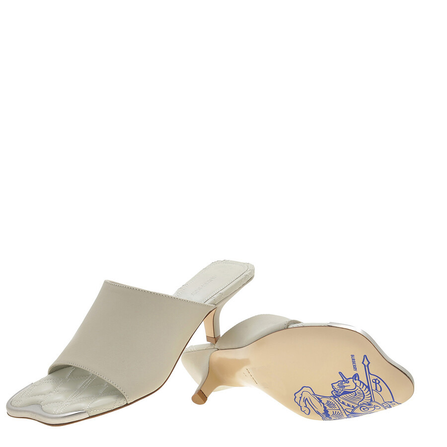 Burberry Plaster Leather Duck 55 Mules - 2