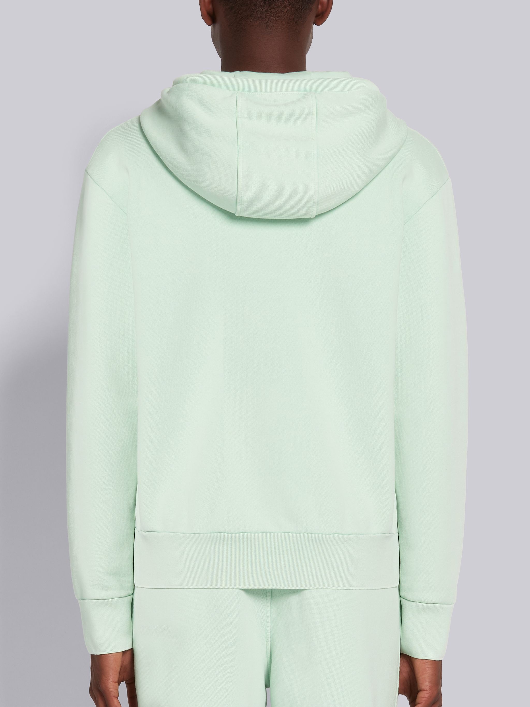 Light Green Classic Loopback Garment Dyed Pullover Hoodie - 3