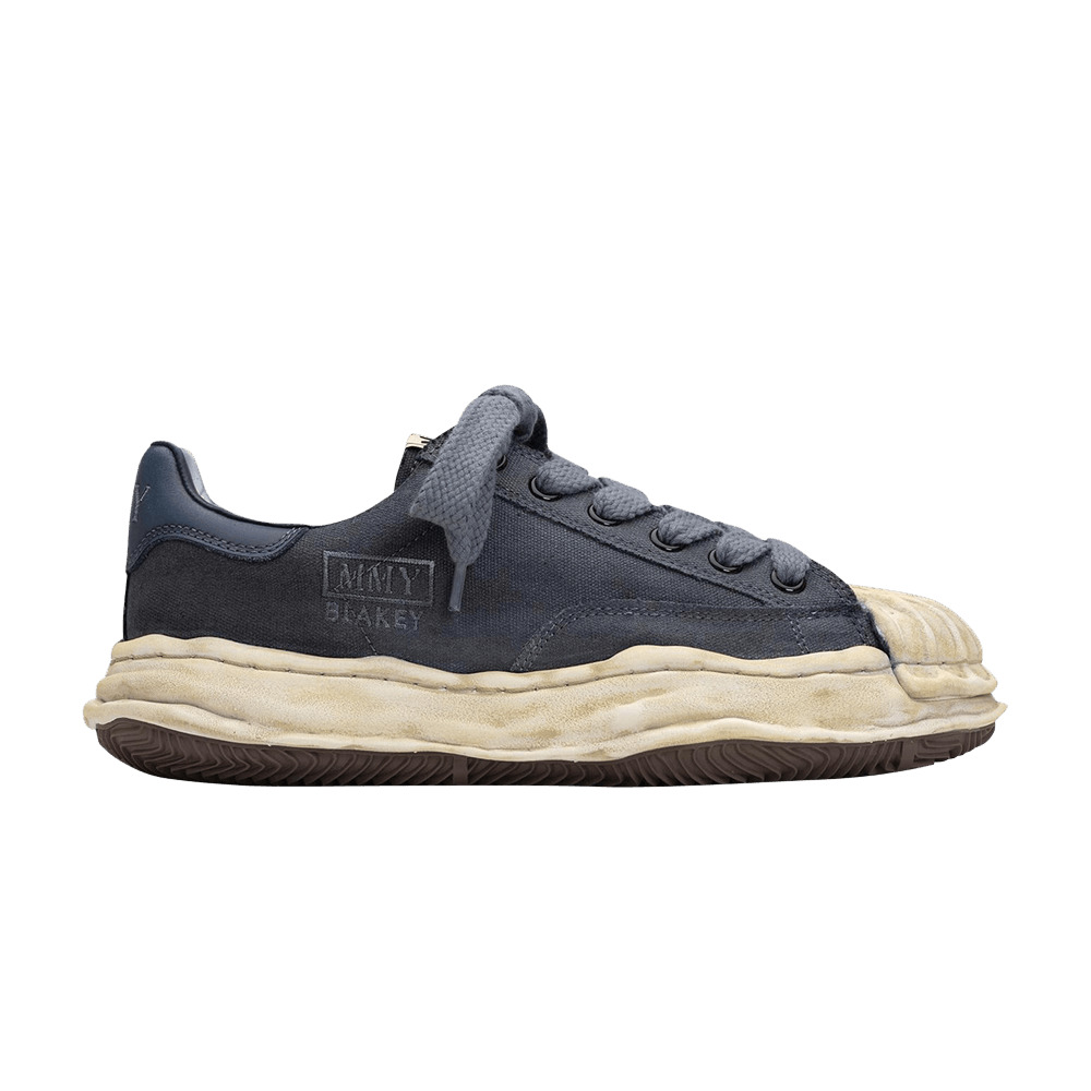 Maison Mihara Yasuhiro Blakey OG Sole Overdyed Canvas Low - 'Black White' - 1