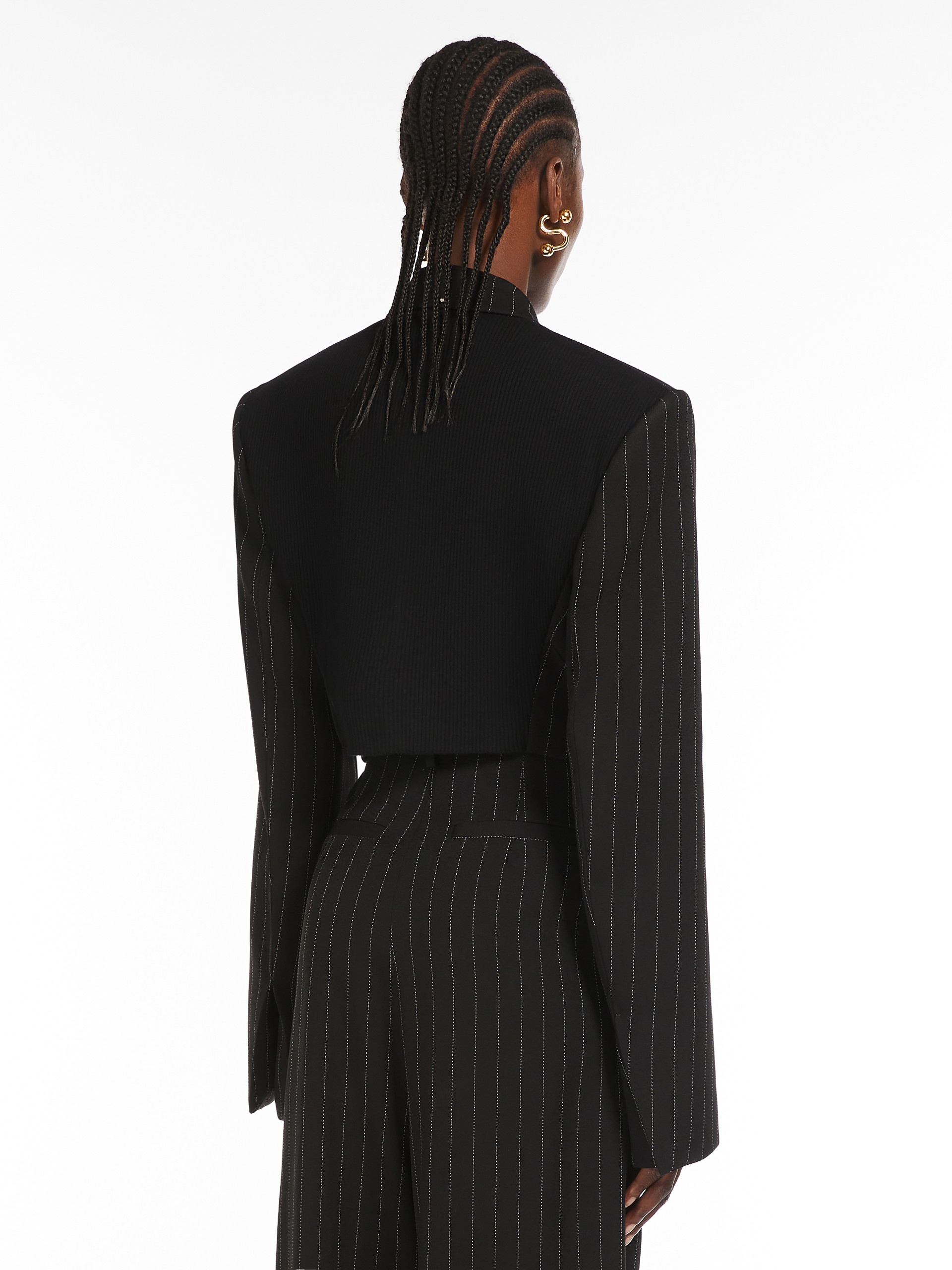 UTOPIA Short pinstriped blazer - 4