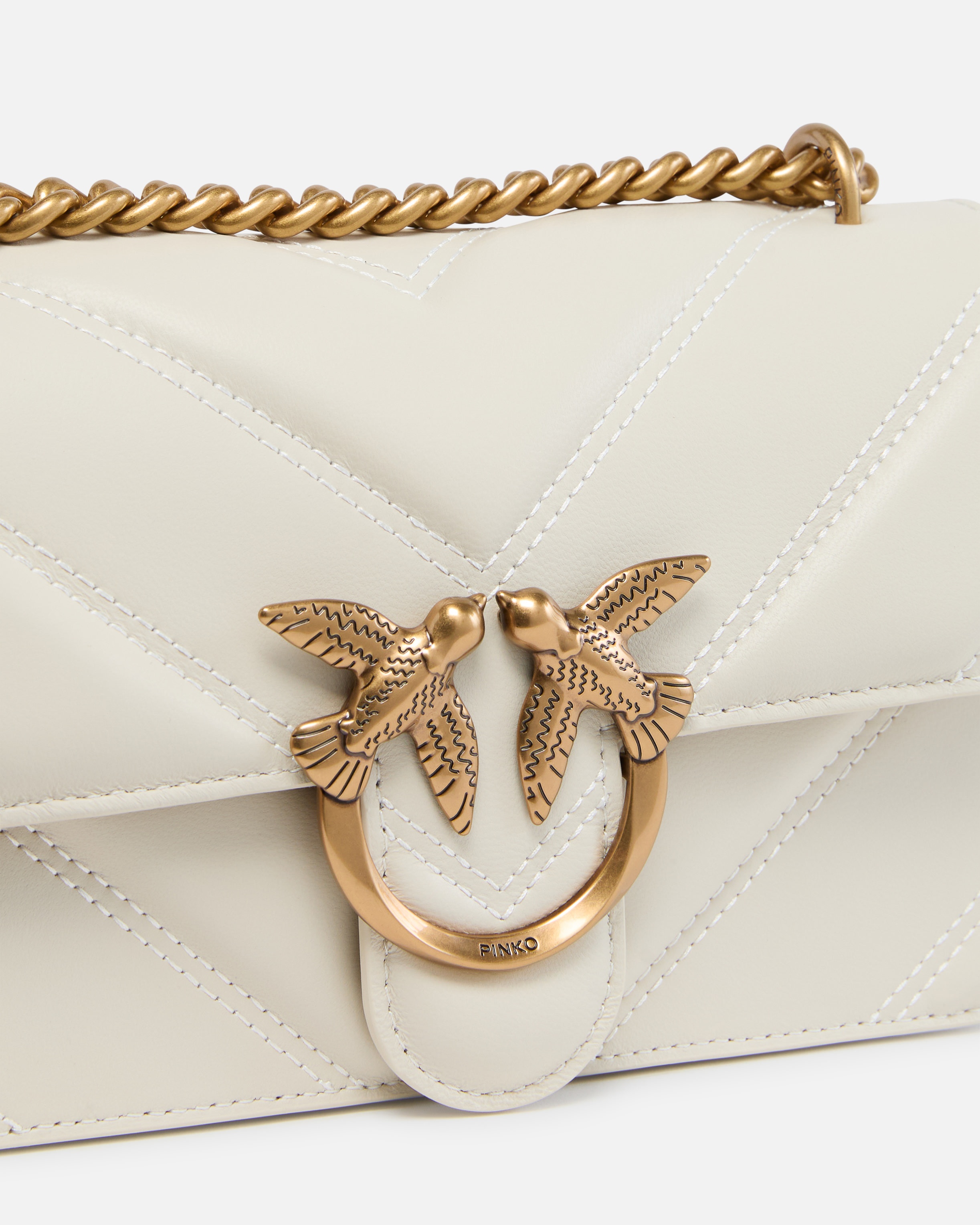 LOVE BAG MINI CHEVRON-QUILTED NAPPA LEATHER CROSSBODY BAG - 3