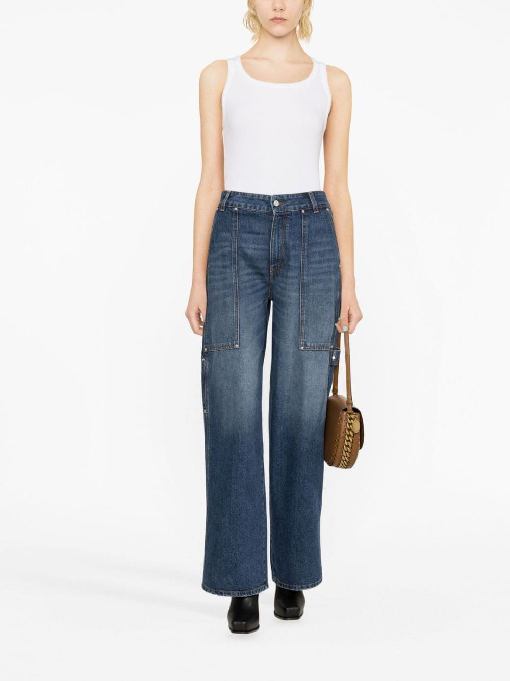wide-leg jeans - 2