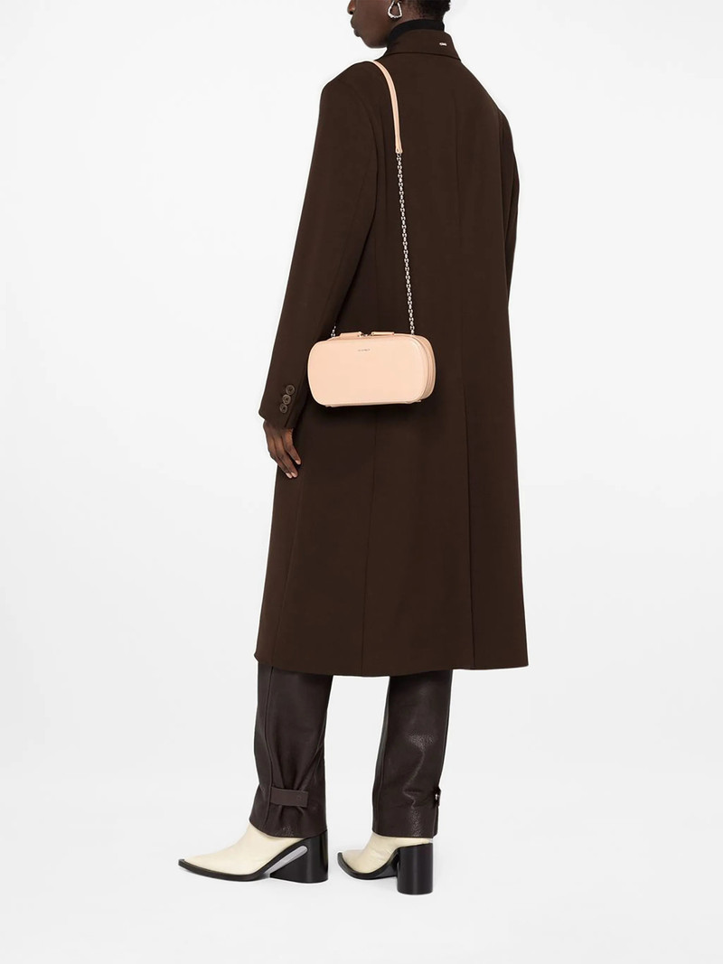 Jil Sander logo-print leather shoulder bag outlook