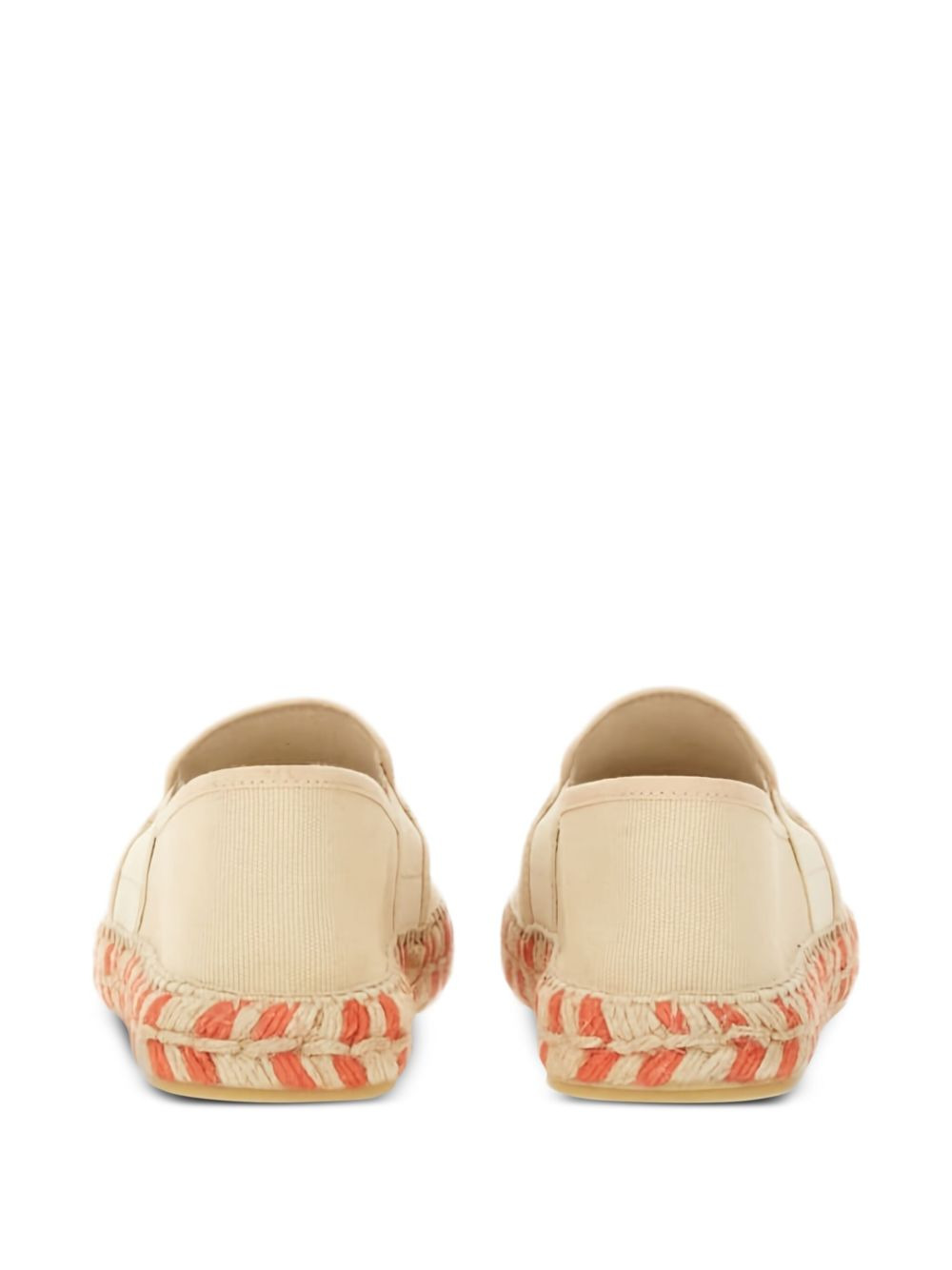 embroidered-logo espadrille flats - 3