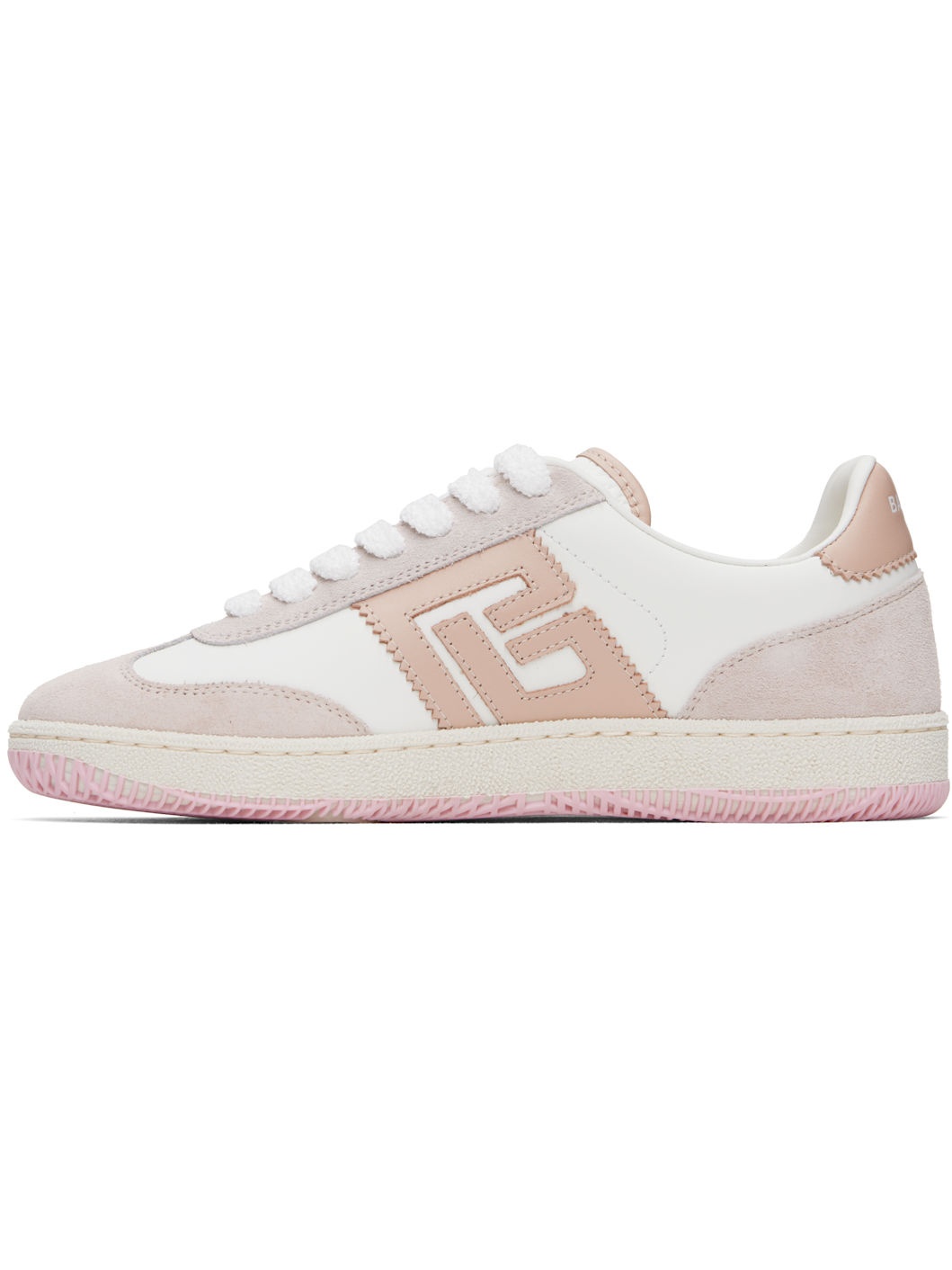 White & Pink Swan Sneakers - 3