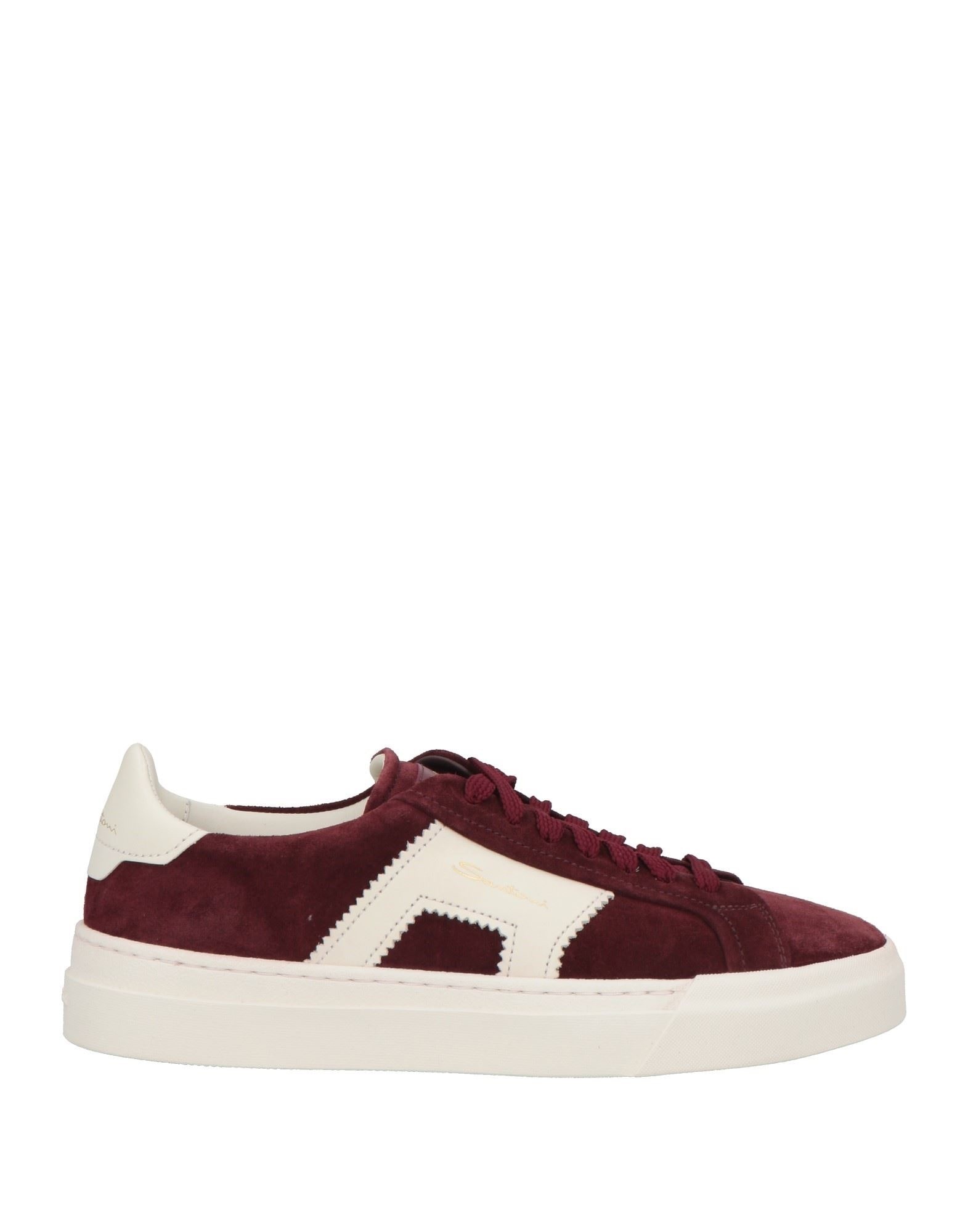 Burgundy Men's Sneakers - 1