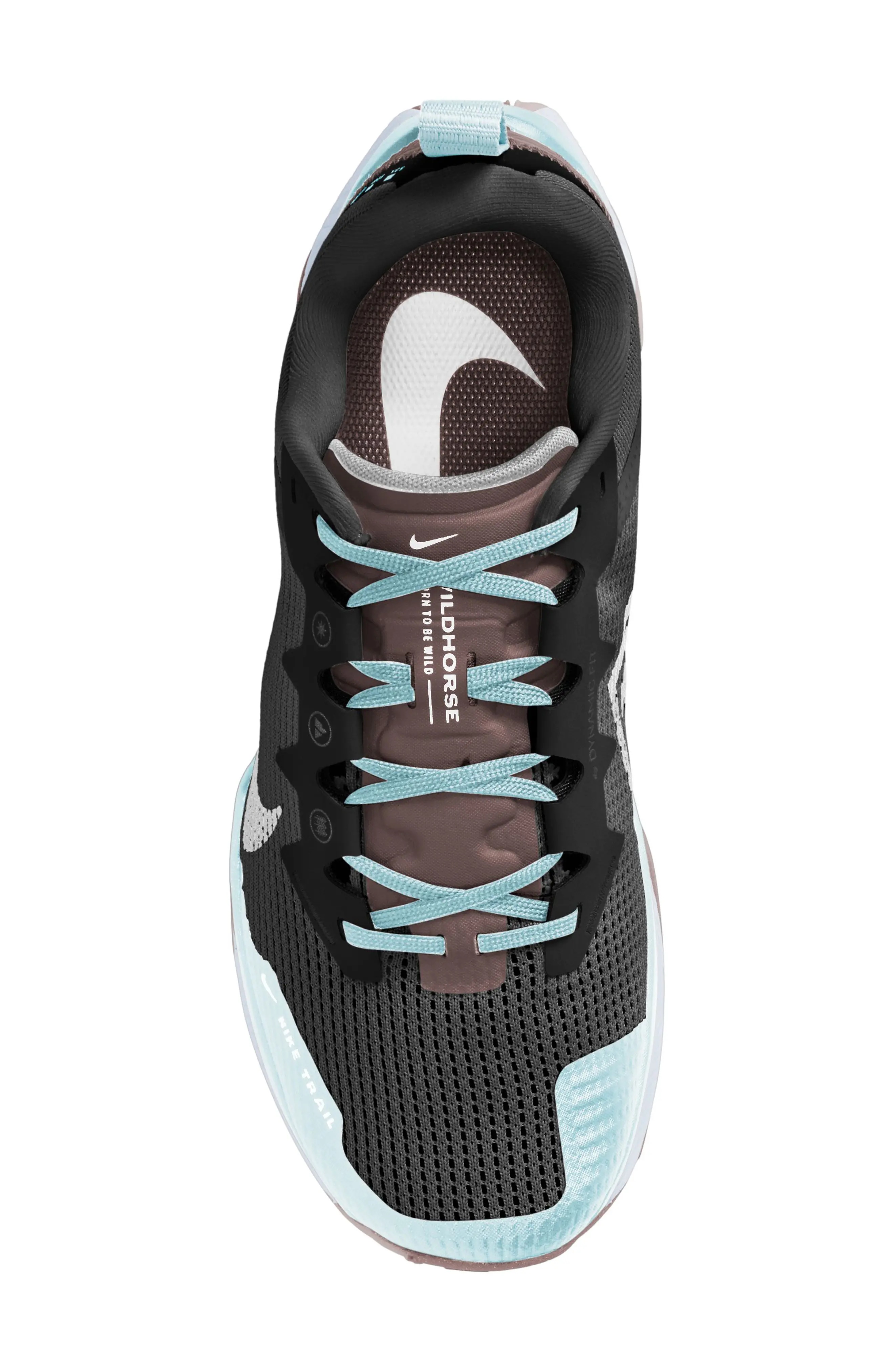 Wildhorse 8 Trail Running Shoe in Black/White/Blue/Grey - 2