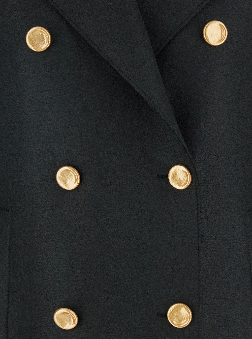 Harris Wharf London Women Double Breasted Golden Buttons Coat - 3