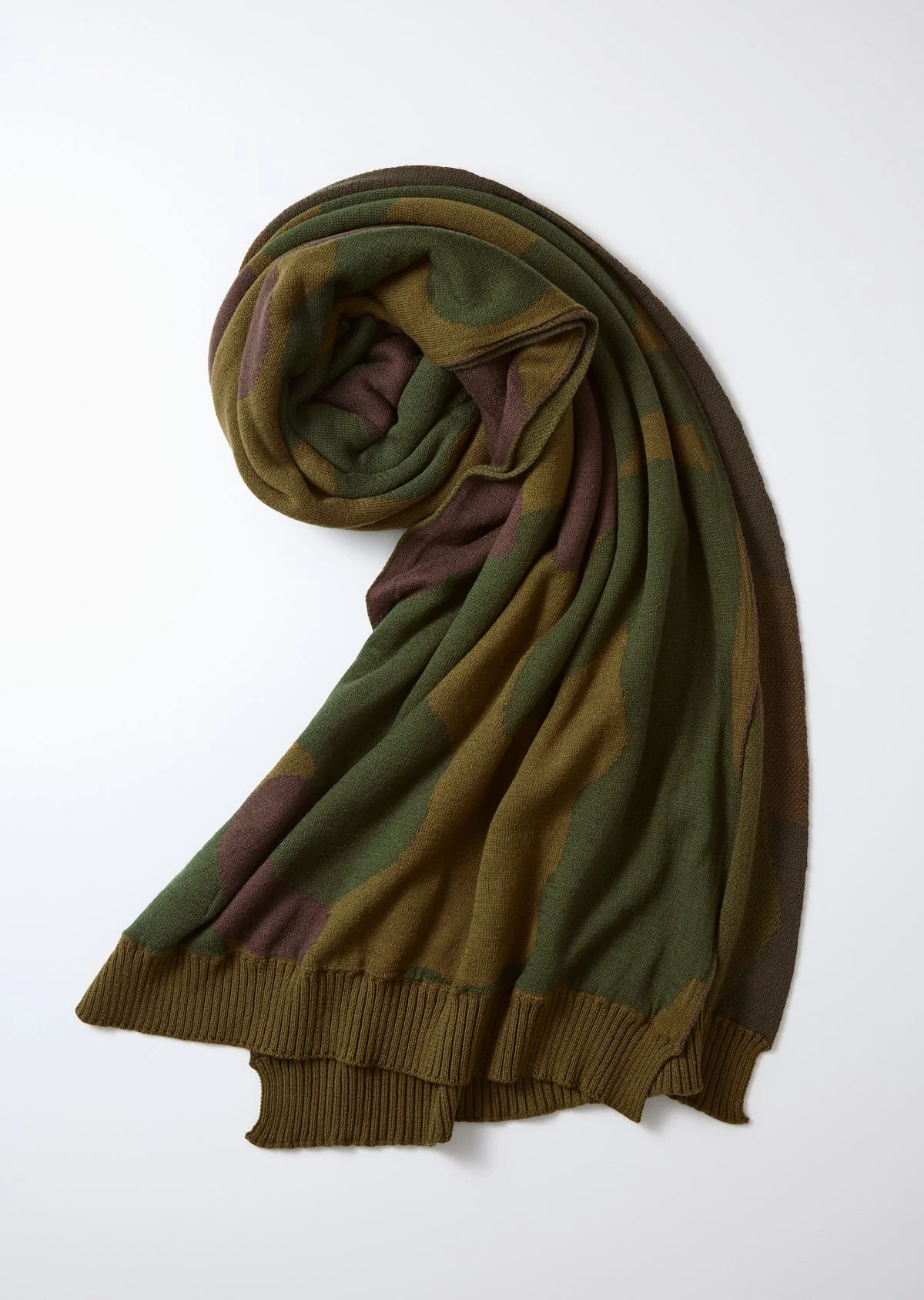 ROTOTO - DUCK CAMO SCARF - OLIVE - 1
