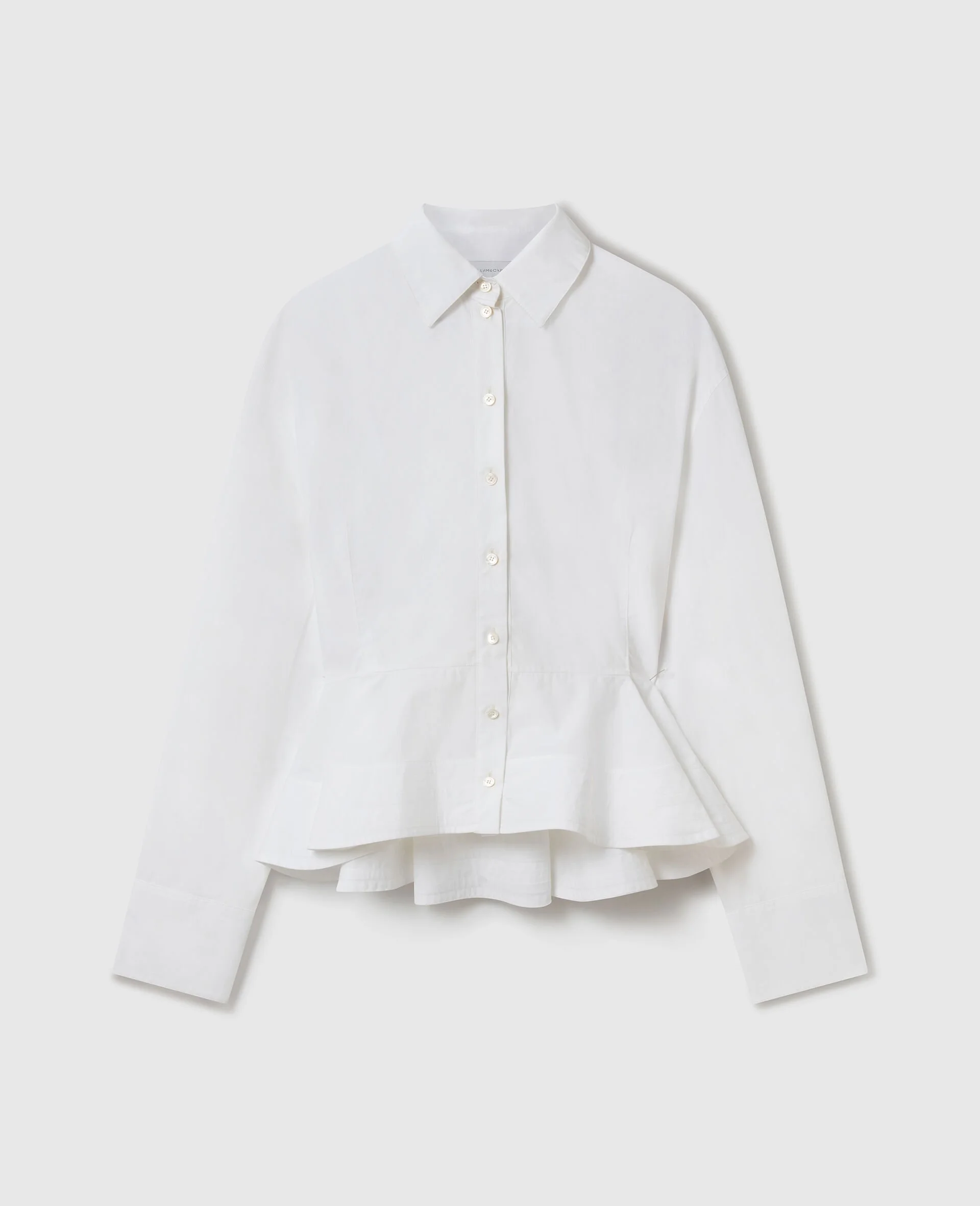 Poplin Peplum Shirt - 1
