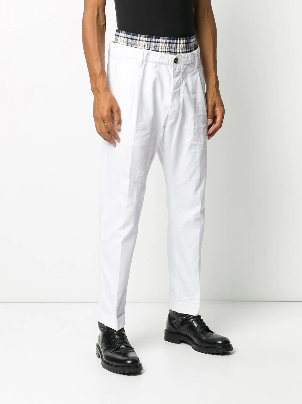 mid-rise chino trousers - 3