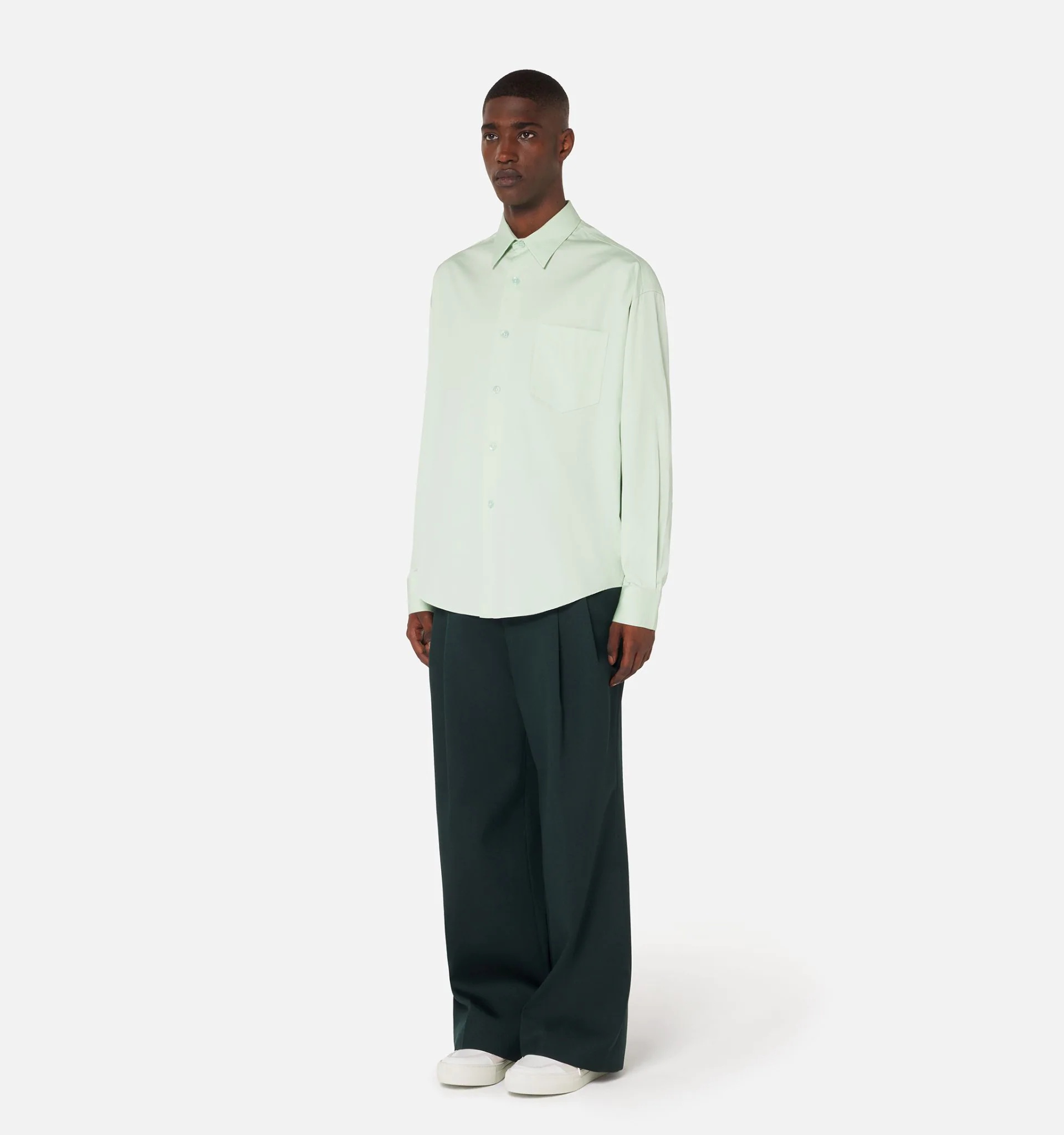 Shirt With Ami Satin Label - 2