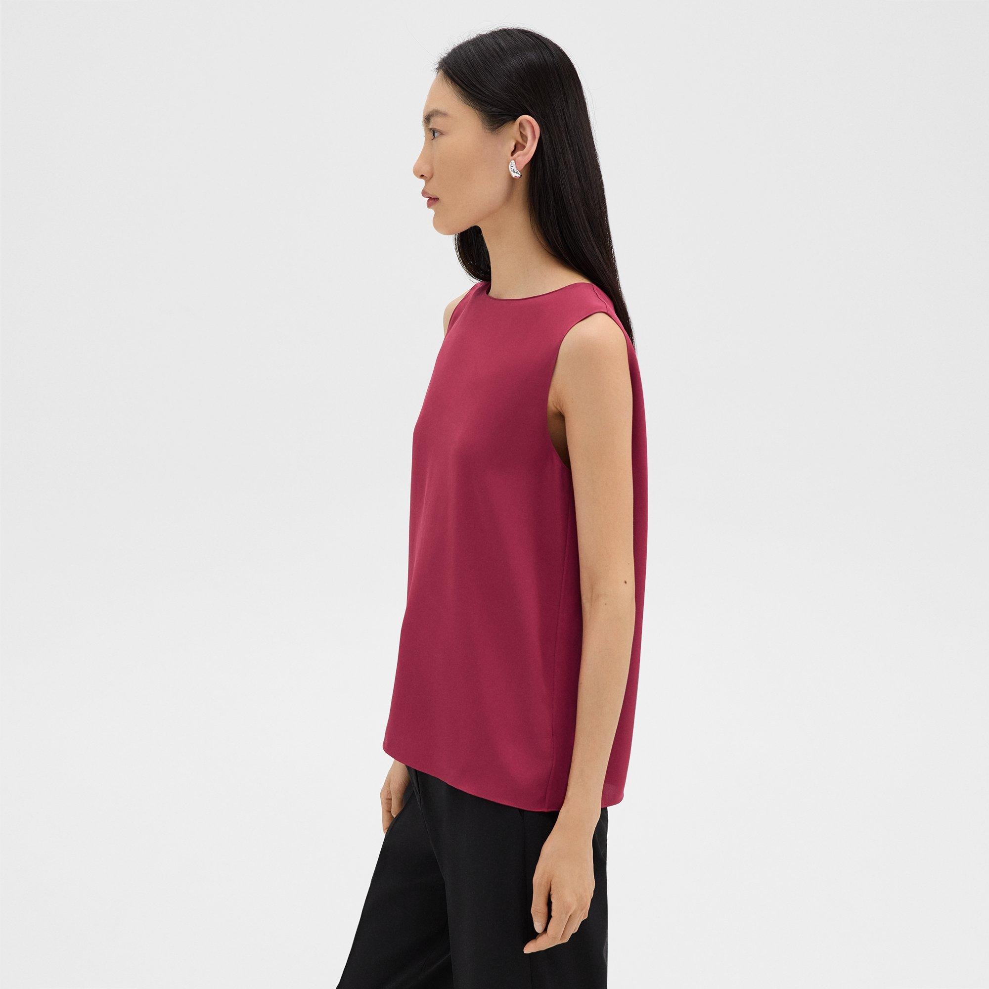 Shell Top in Silk Georgette - 3