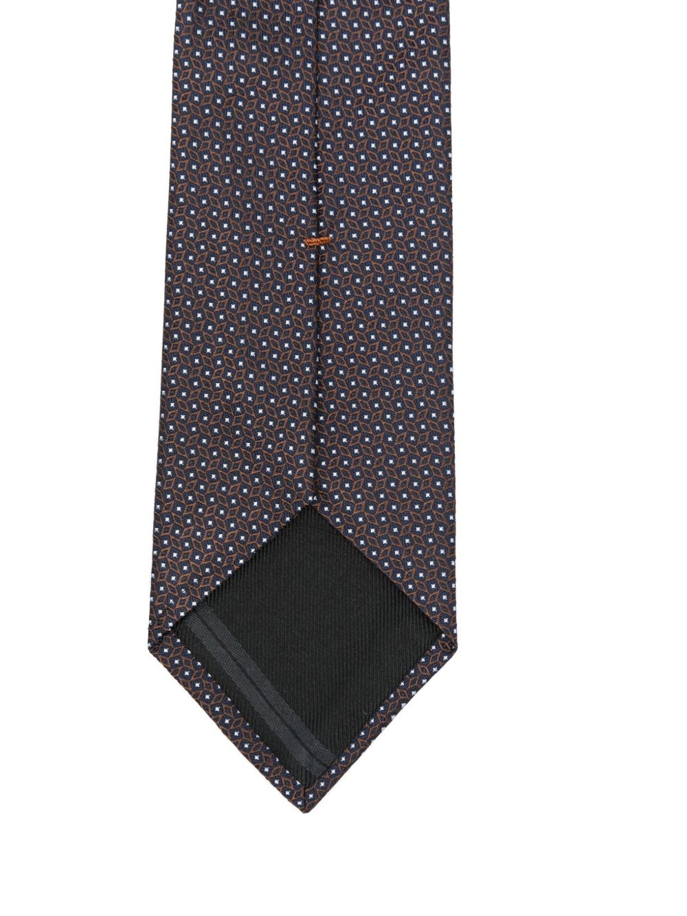 geometric-jacquard tie - 2