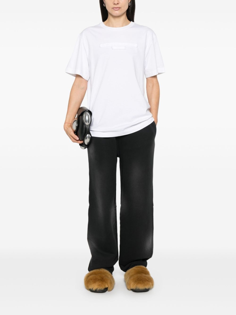 logo-embossed T-shirt - 3