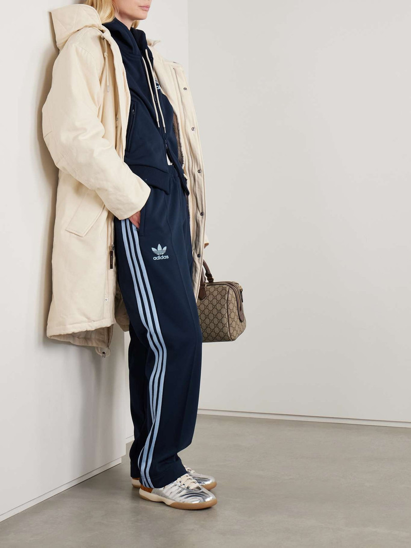 adidas Originals + Wales Bonner striped recycled-jersey track pants Navy outlook