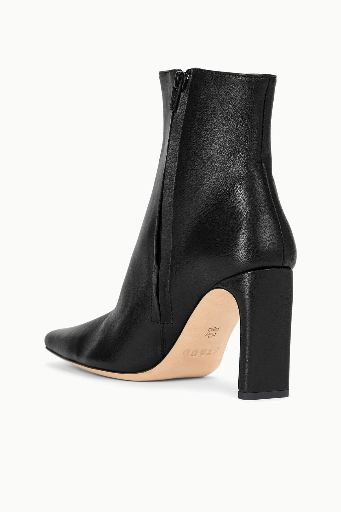 STAUD WALLY ANKLE HIGH HEEL BOOT BLACK - 3