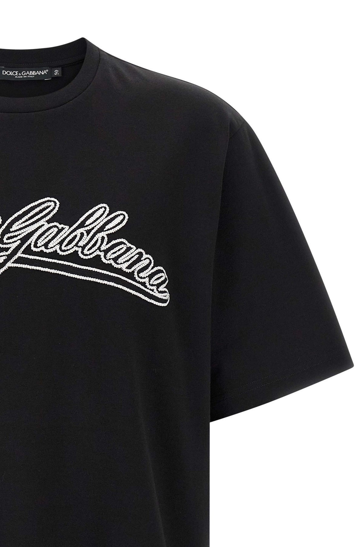 Dolce & Gabbana Men Logo Embroidery T-Shirt - 4