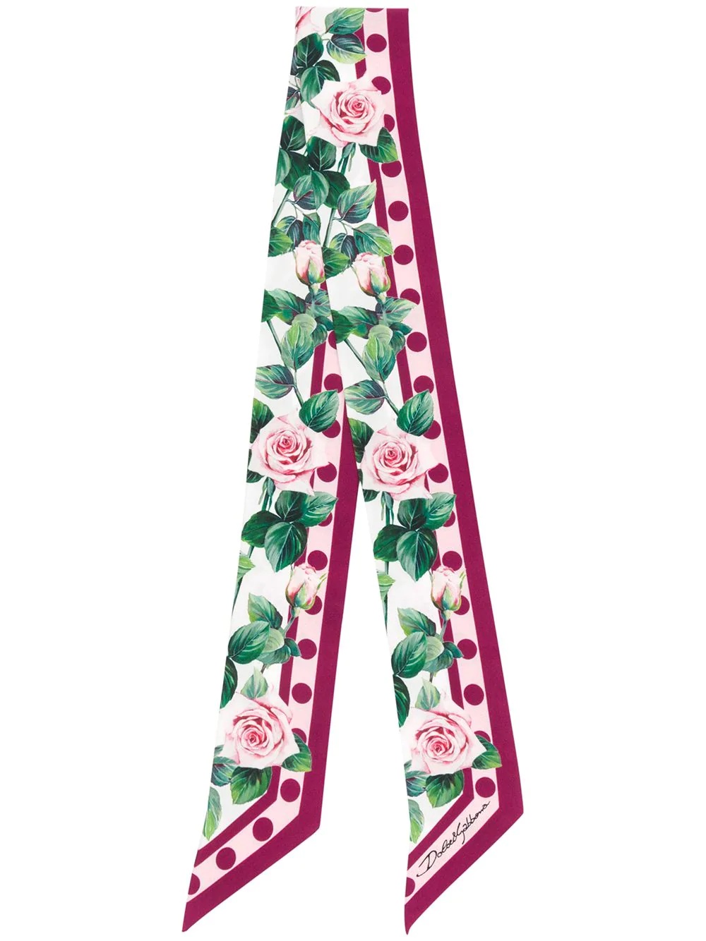 Tropical Rose print scarf - 1