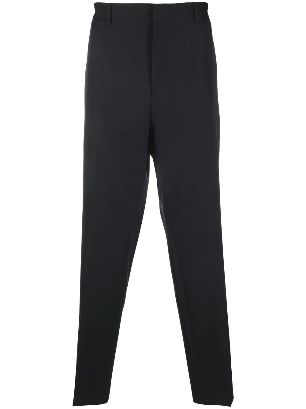 slim-cut elasticated-waistband trousers - 1