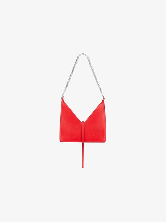 SMALL CUT OUT BAG IN BOX LEATHER WITH CHAIN - 2