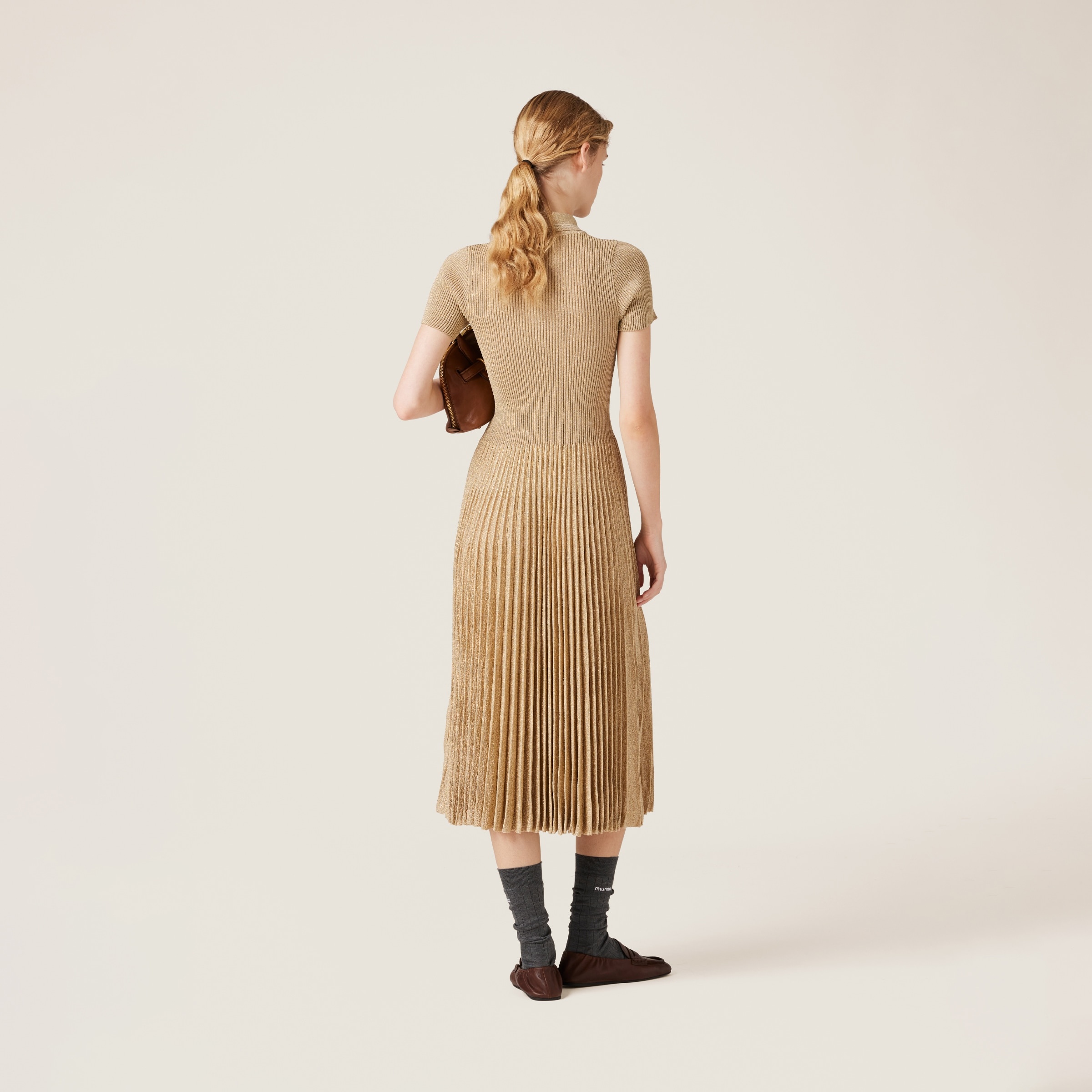 Lamé polo dress - 3