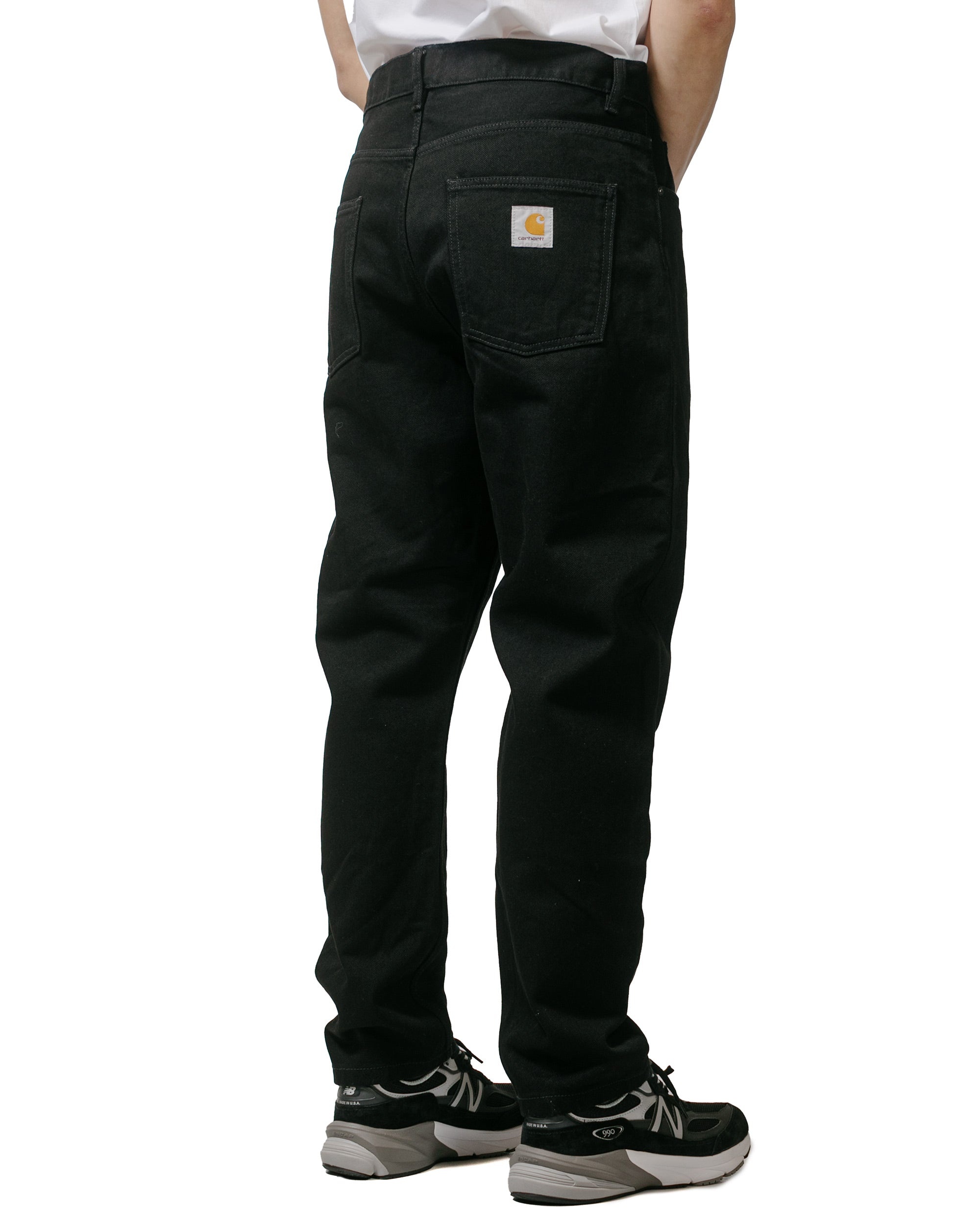 Carhartt W.I.P. Newel Pant Denim Black One Wash - 3