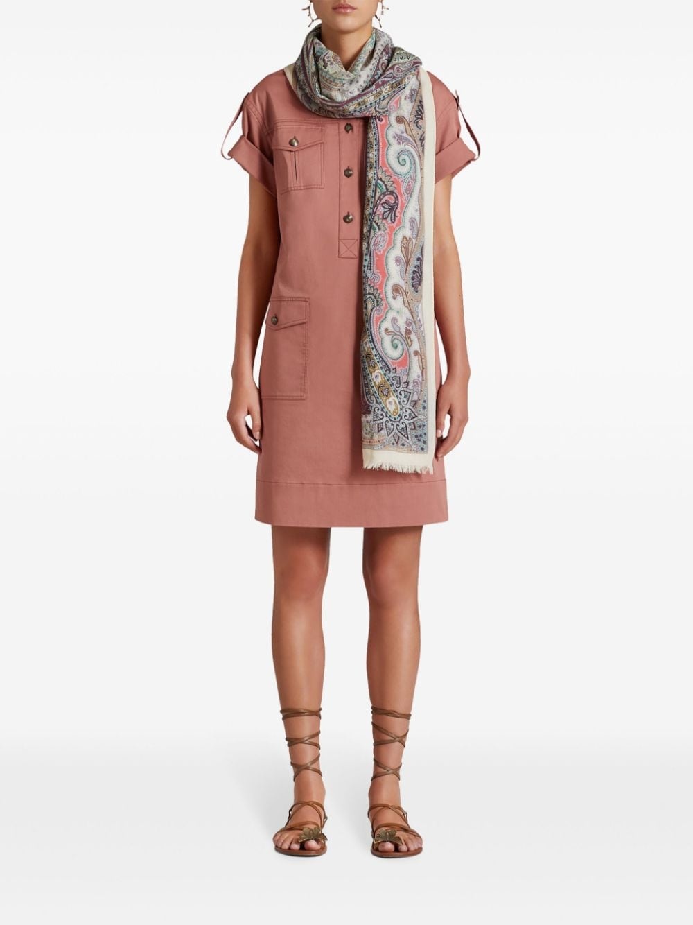 paisley-print cashmere scarf - 2