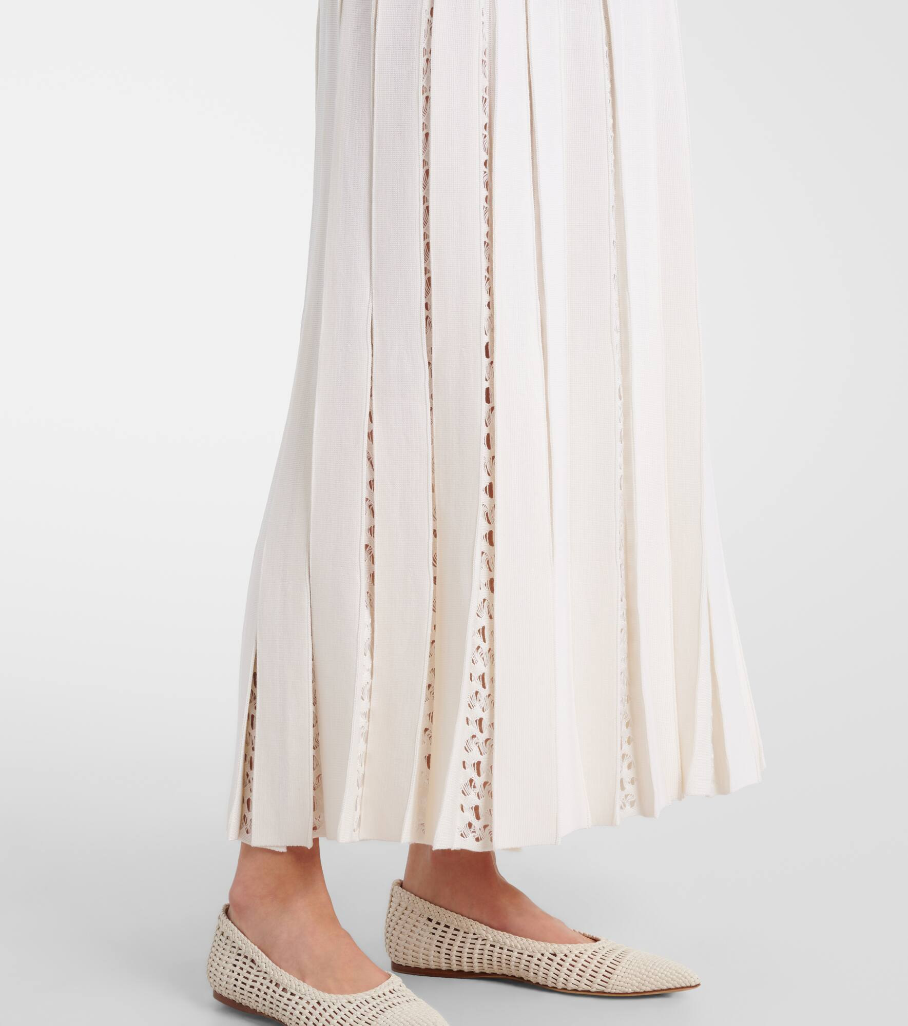 Ribbed-knit wool and silk maxi dress - 5