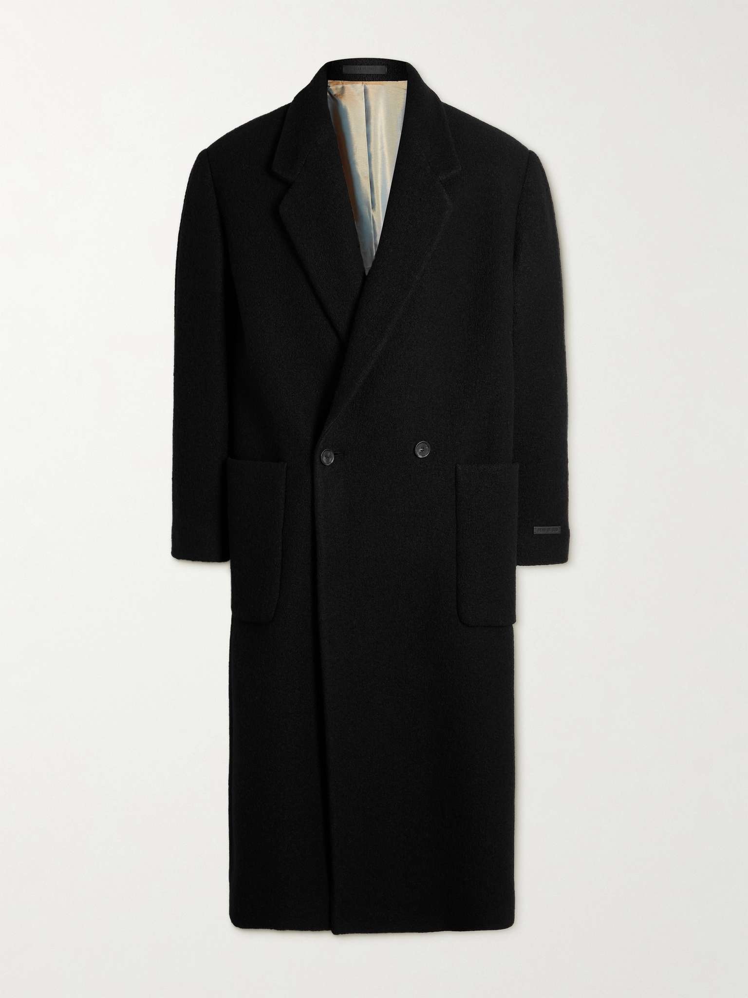 Double-Breasted Wool-Bouclé Overcoat - 1