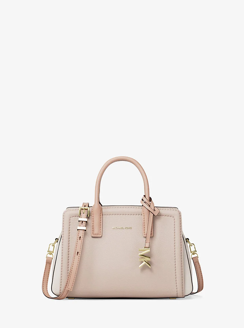 Laila Extra-Small Color-Block Leather Crossbody Bag - 1