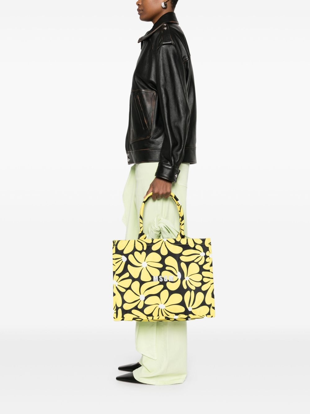 floral-print tote bag - 2