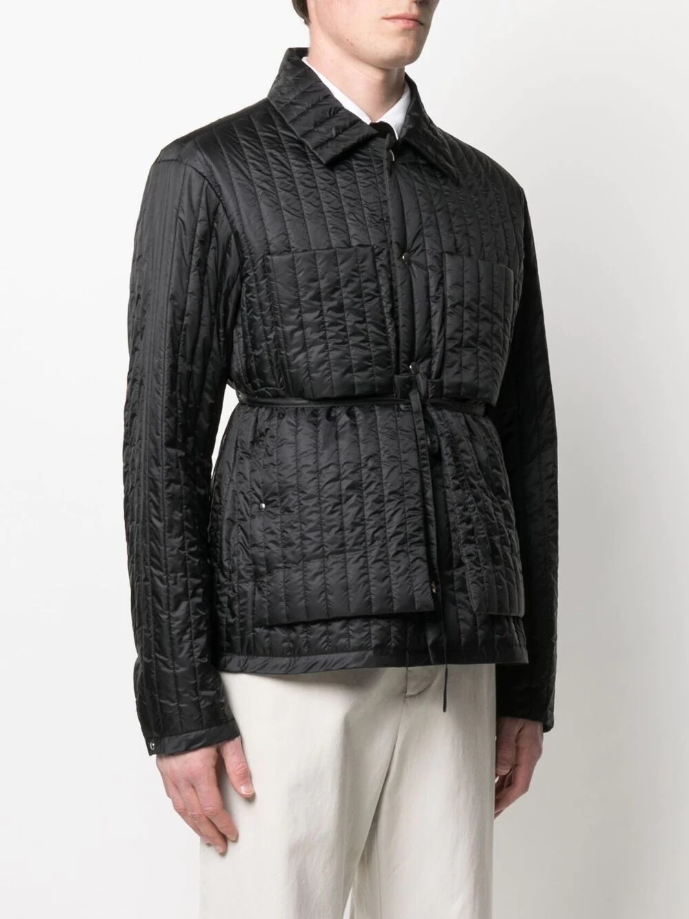 quilted shirt jacket - 3