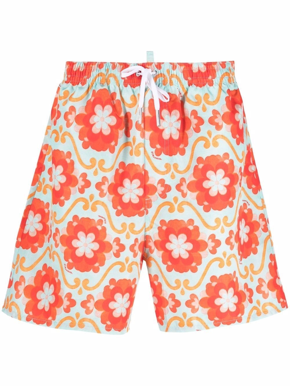 floral-print swim shorts - 1