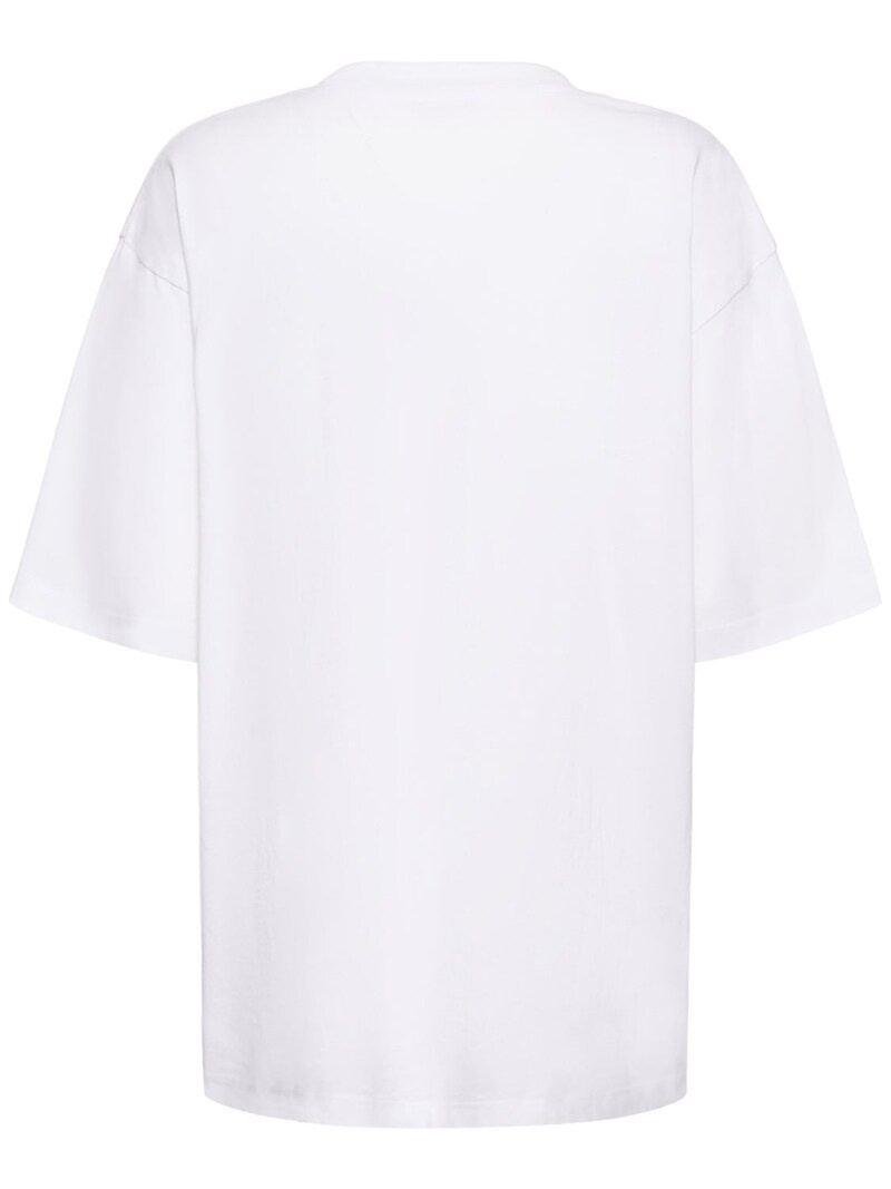 Printed logo cotton jersey t-shirt - 5