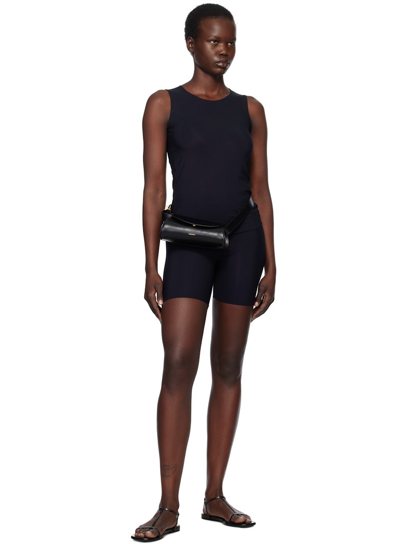 Jil Sander Black Nylon Tank Top outlook