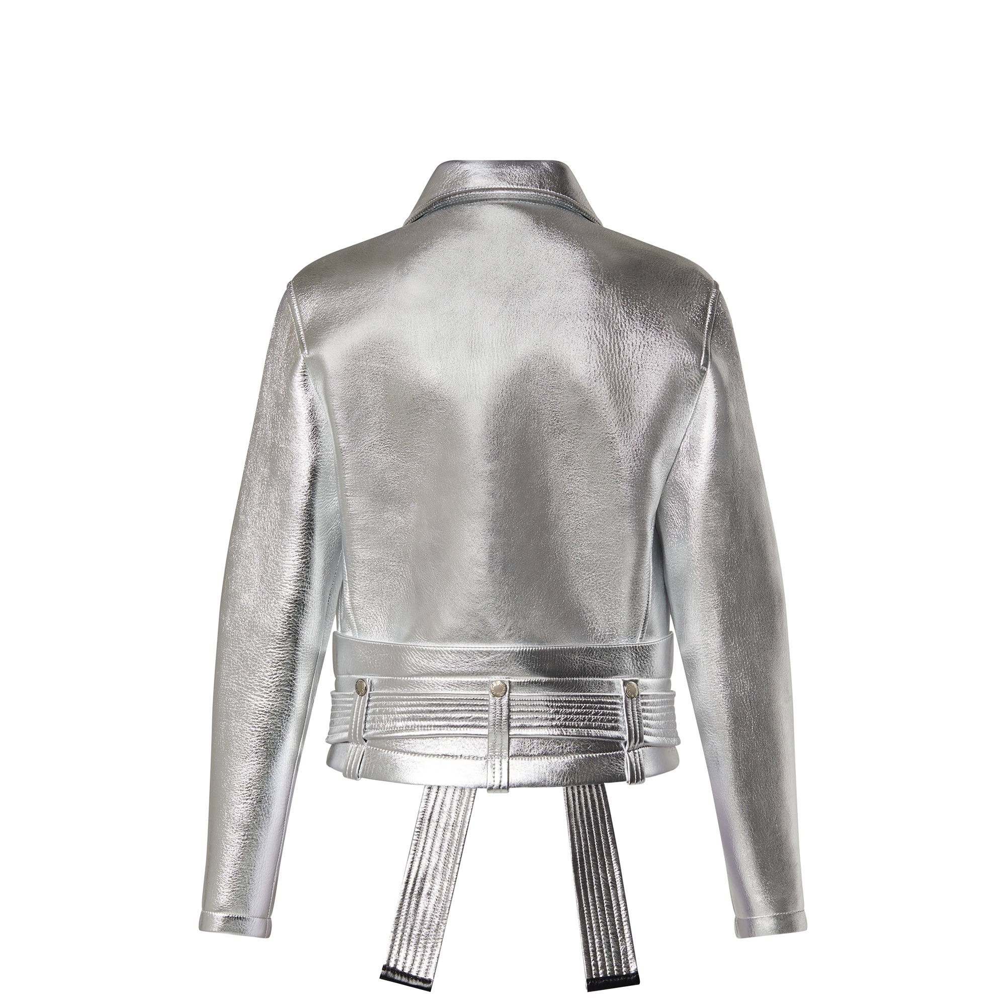 LV x YK Metal Studs Metallized Leather Jacket - 3
