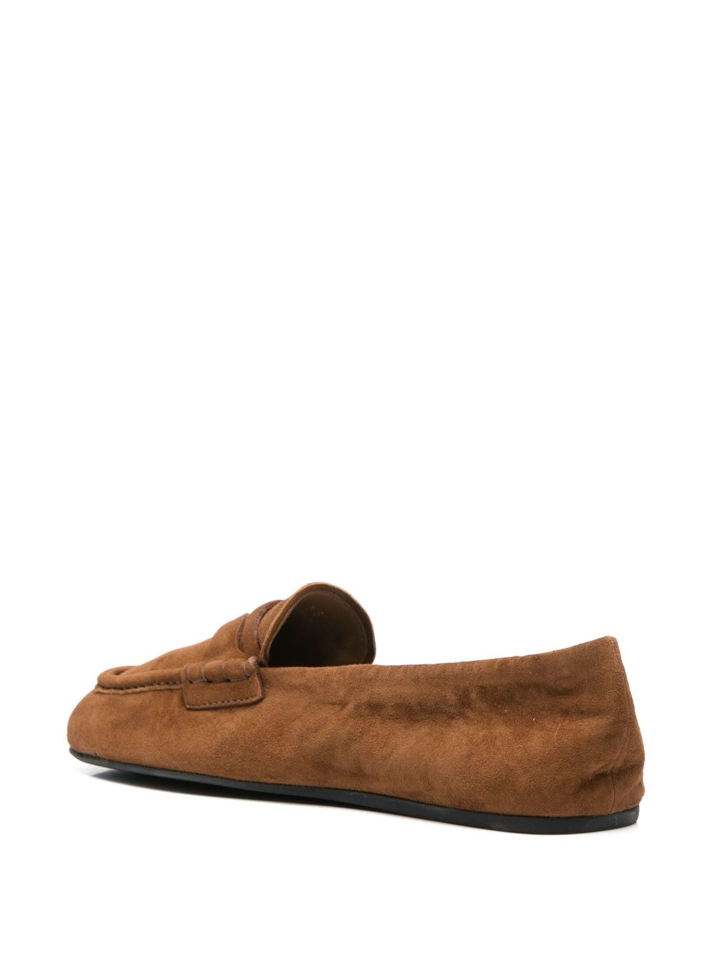 Miu Miu Women Ruches Suede Leather Loafers - 2