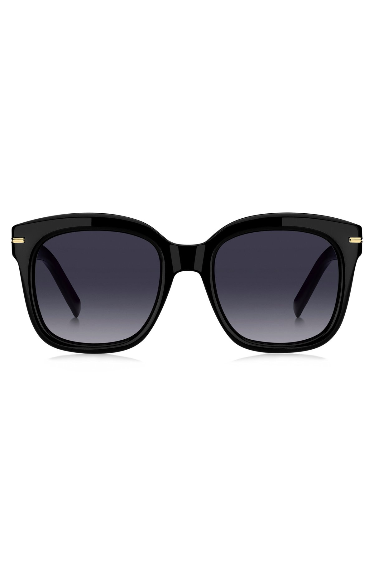 BLACK-ACETATE SUNGLASSES WITH GOLD-TONE HINGES - 3