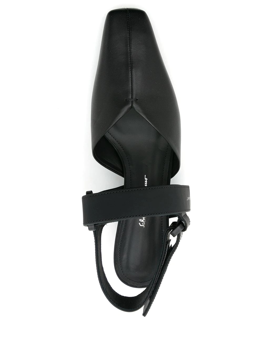 slingback leather pumps - 4