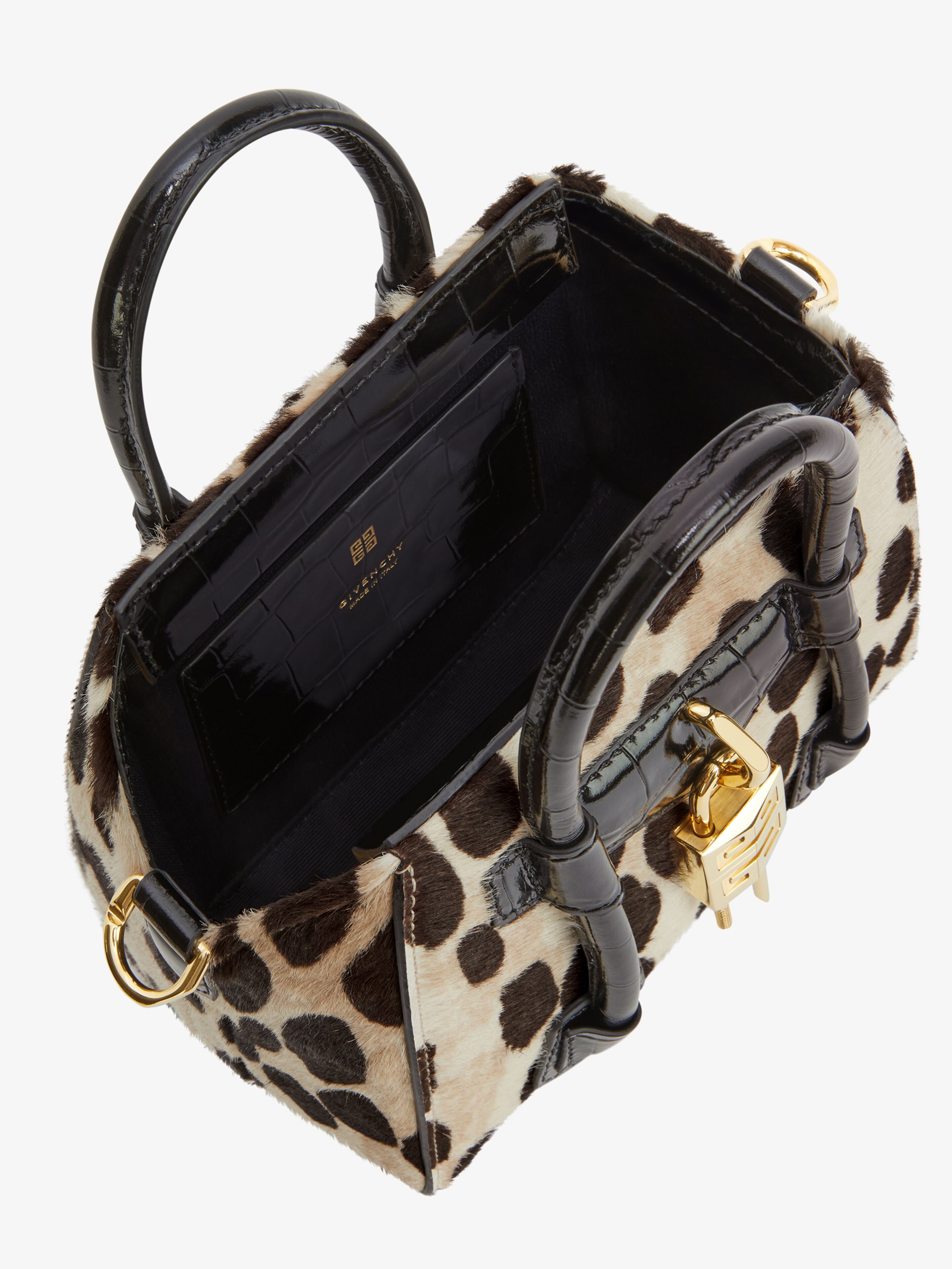 ANTIGONA TOY LOCK BAG IN LEOPARD PRINT PONY LEATHER - 6