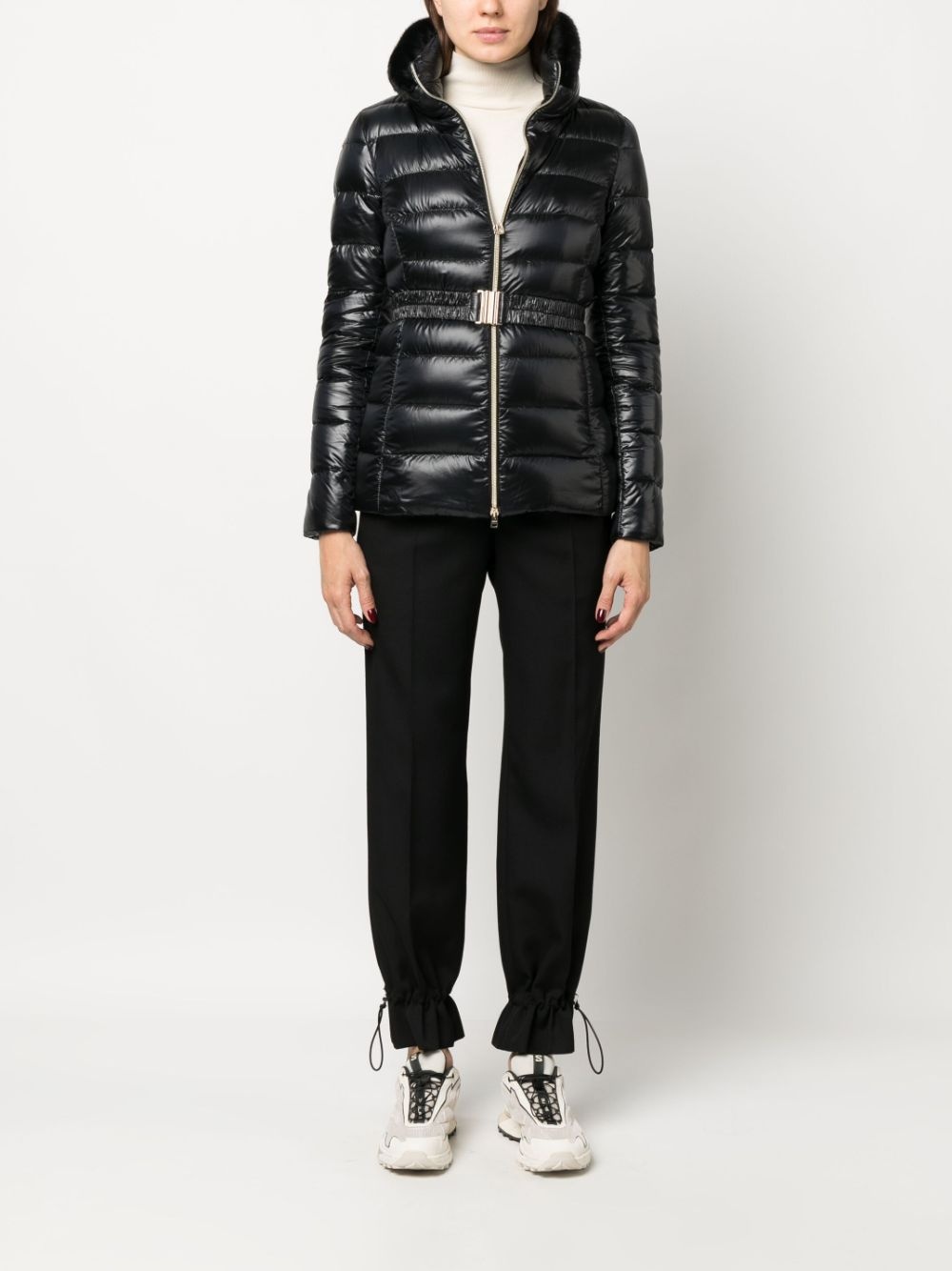 Claudia belted puffer jacket - 2